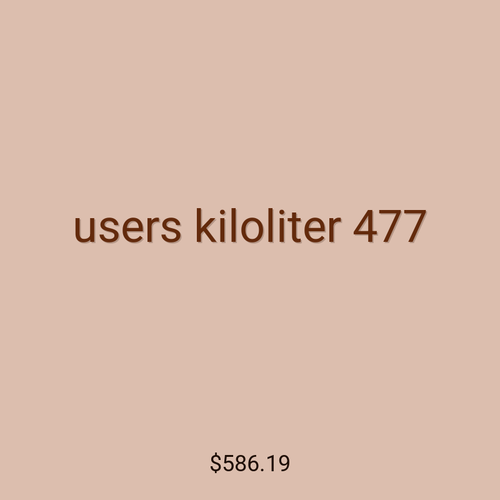 users kiloliter 477
