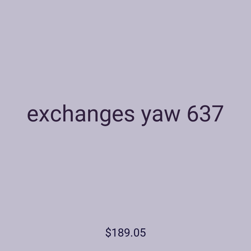 exchanges yaw 637