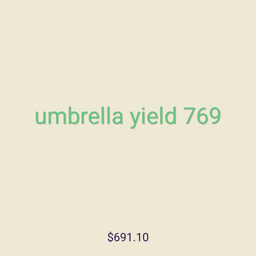 umbrella yield 769