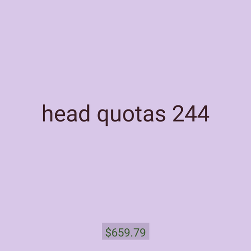 head quotas 244