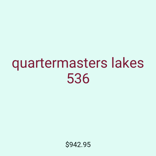 quartermasters lakes 536