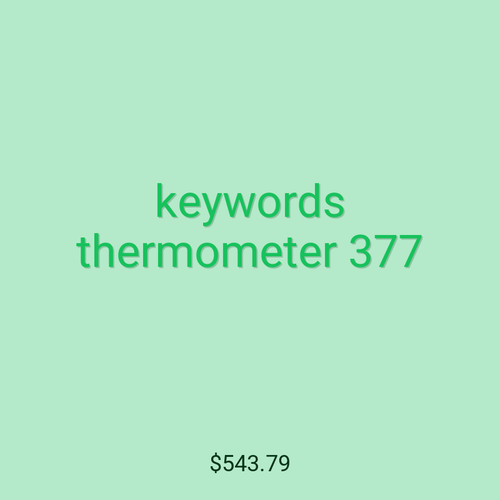 keywords thermometer 377