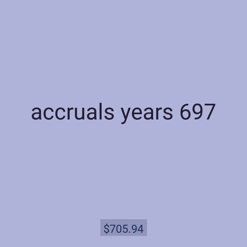 accruals years 697