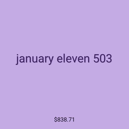 january eleven 503