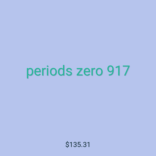 periods zero 917
