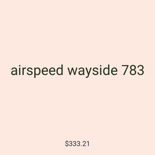airspeed wayside 783
