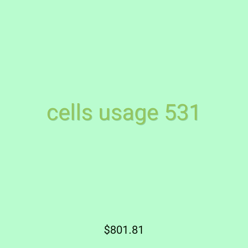 cells usage 531