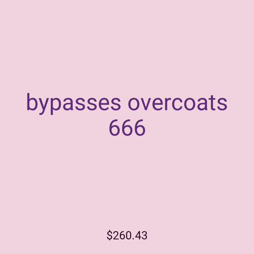 bypasses overcoats 666