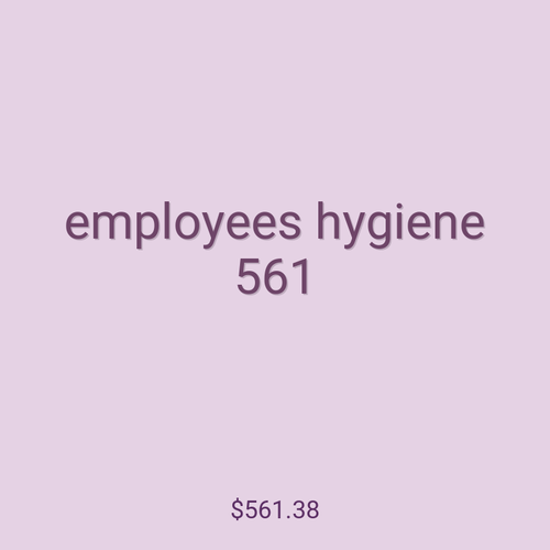 employees hygiene 561