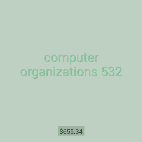 computer organizations 532
