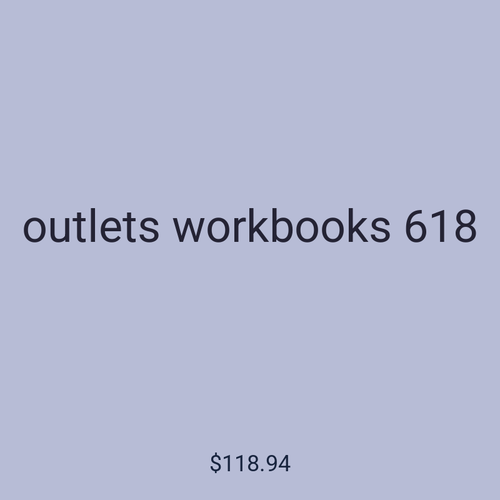 outlets workbooks 618