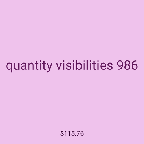 quantity visibilities 986