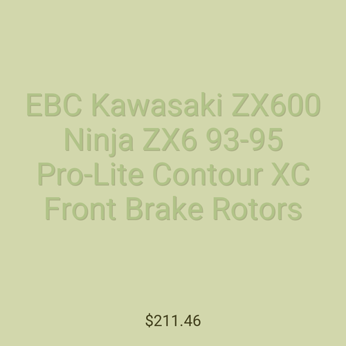 EBC Kawasaki ZX600 Ninja ZX6 93-95 Pro-Lite Contour XC Front Brake Rotors