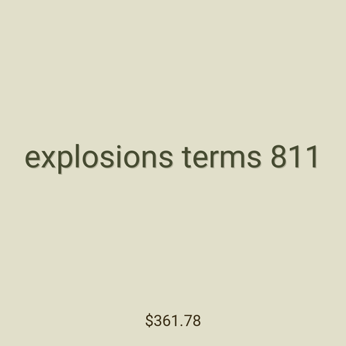 explosions terms 811