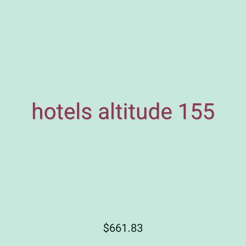 hotels altitude 155