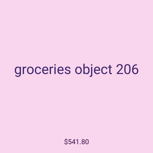 groceries object 206
