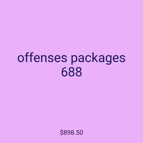 offenses packages 688