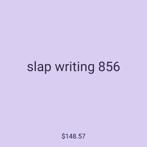slap writing 856
