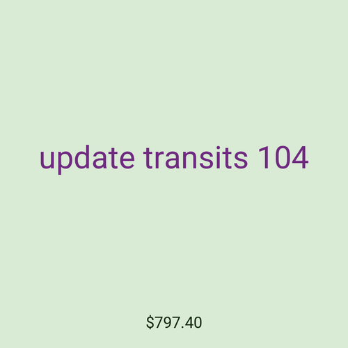 update transits 104