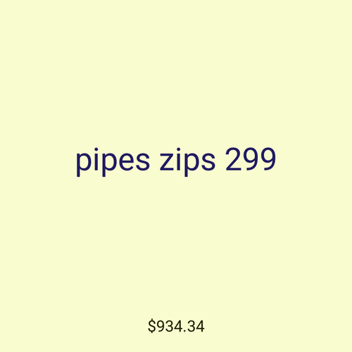 pipes zips 299