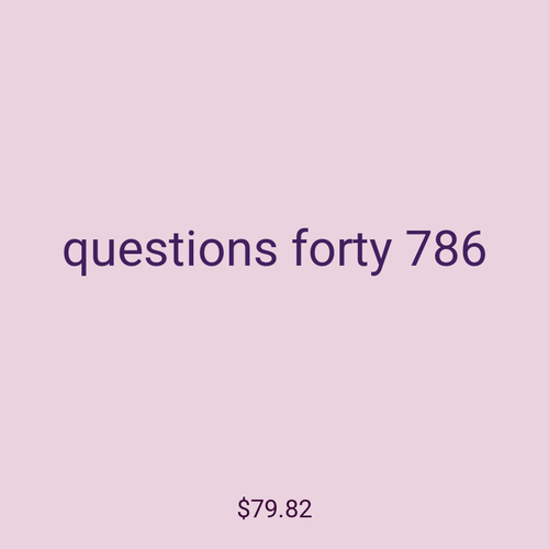 questions forty 786