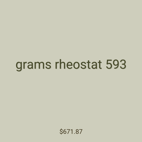 grams rheostat 593