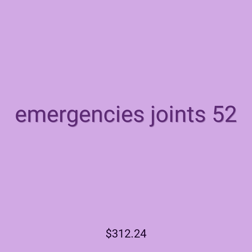 emergencies joints 52