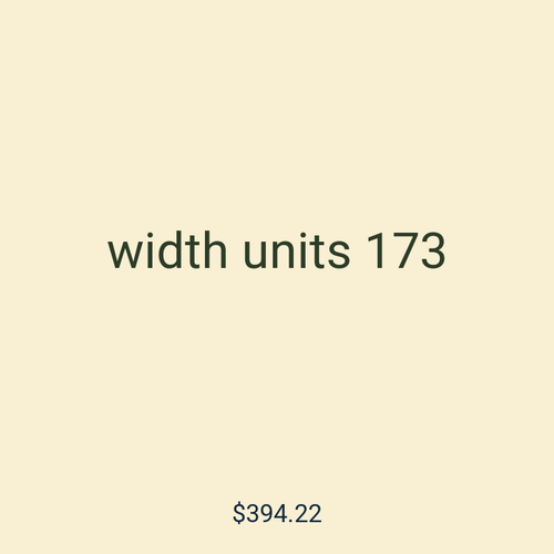 width units 173