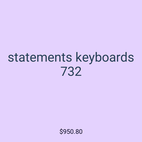 statements keyboards 732