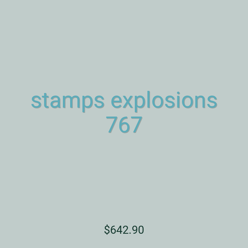 stamps explosions 767