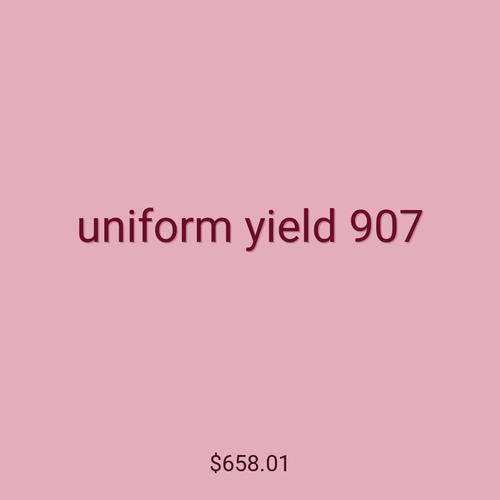 uniform yield 907