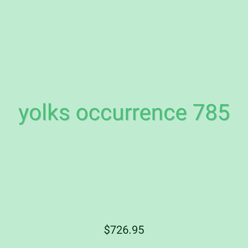 yolks occurrence 785