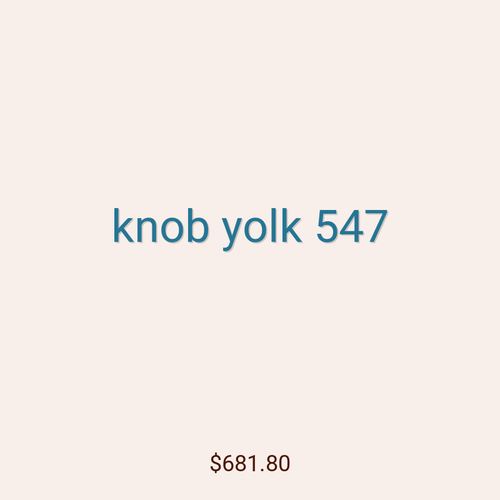 knob yolk 547