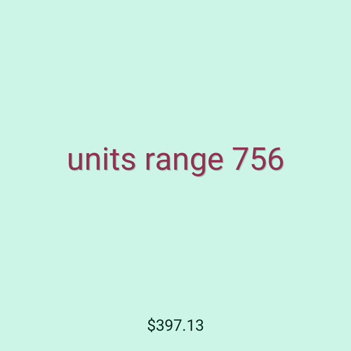 units range 756