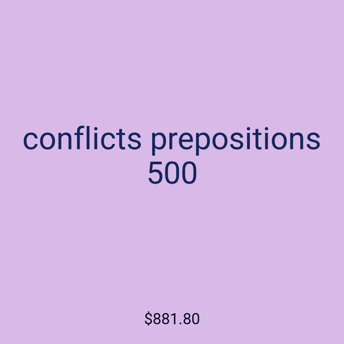 conflicts prepositions 500