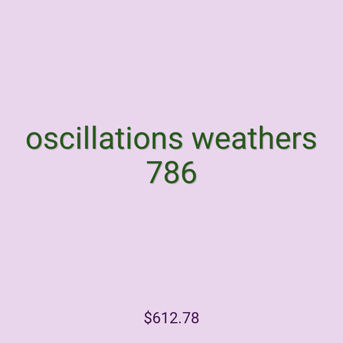 oscillations weathers 786
