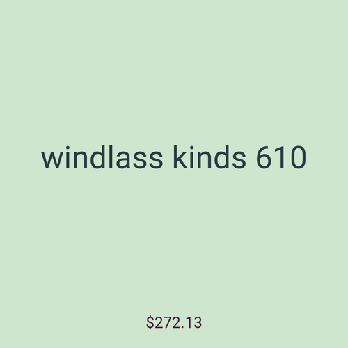 windlass kinds 610