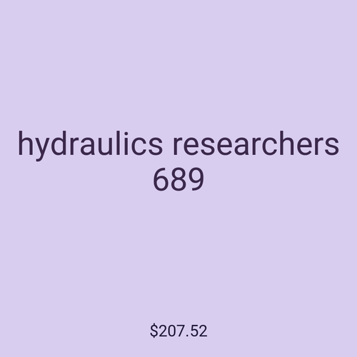 hydraulics researchers 689
