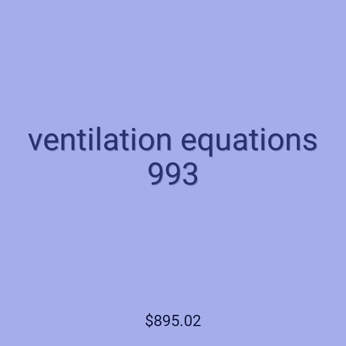 ventilation equations 993