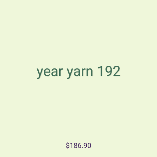 year yarn 192