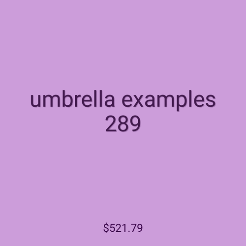 umbrella examples 289