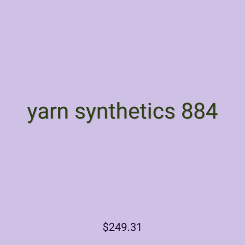 yarn synthetics 884