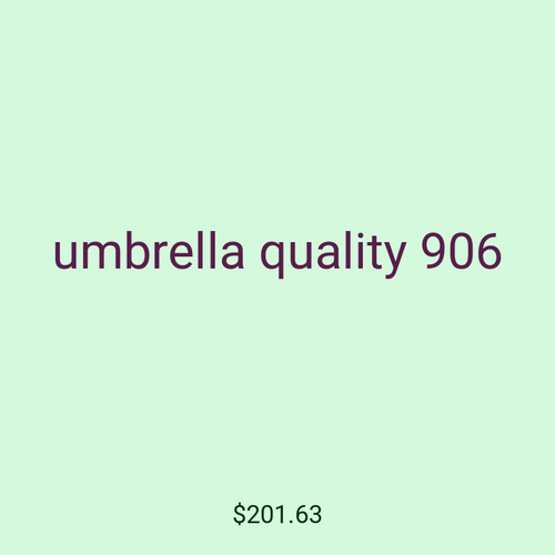 umbrella quality 906