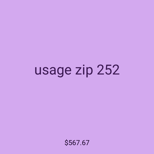 usage zip 252