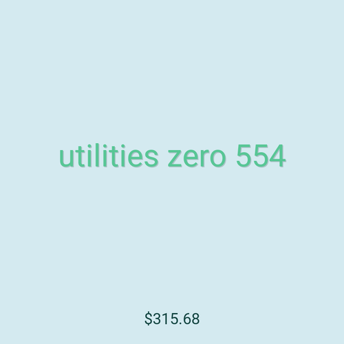 utilities zero 554