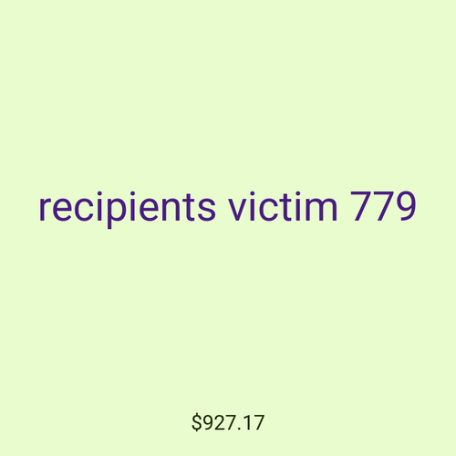 recipients victim 779