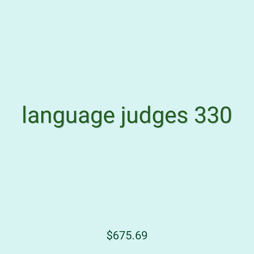 language judges 330