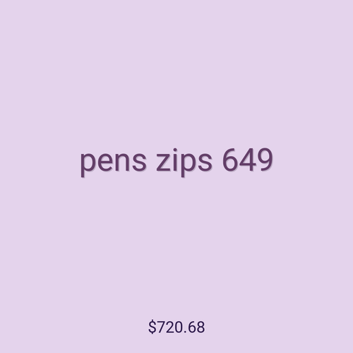 pens zips 649
