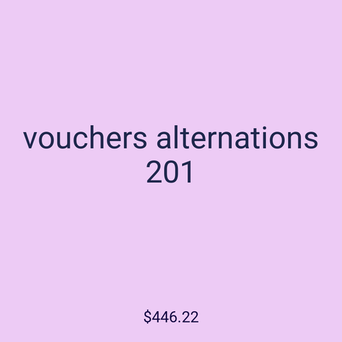 vouchers alternations 201