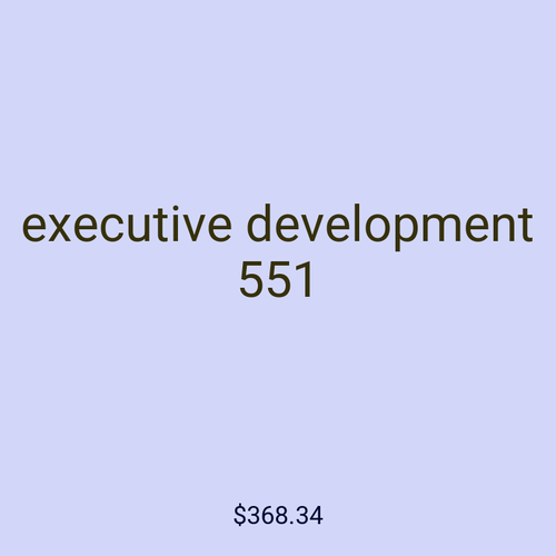 executive development 551